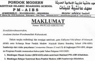 Maklumat Pimpinan Pondok Modern Aisyiyah Islamic Boarding School